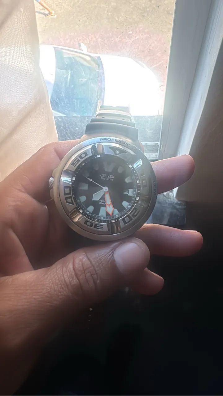 Relogio citizen eco-drive 300 metros com caixa e manual