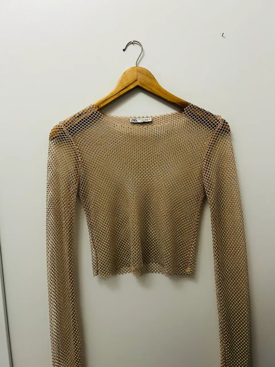 Blusa transparente ZARA puro brilho - Foto 3