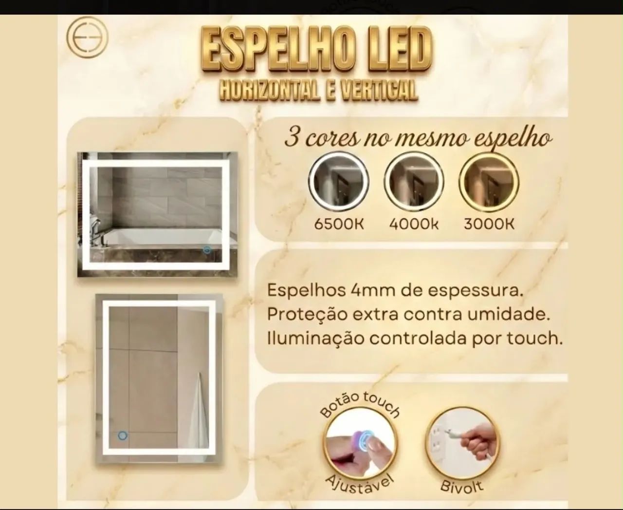 Espelho com Led - Foto 2