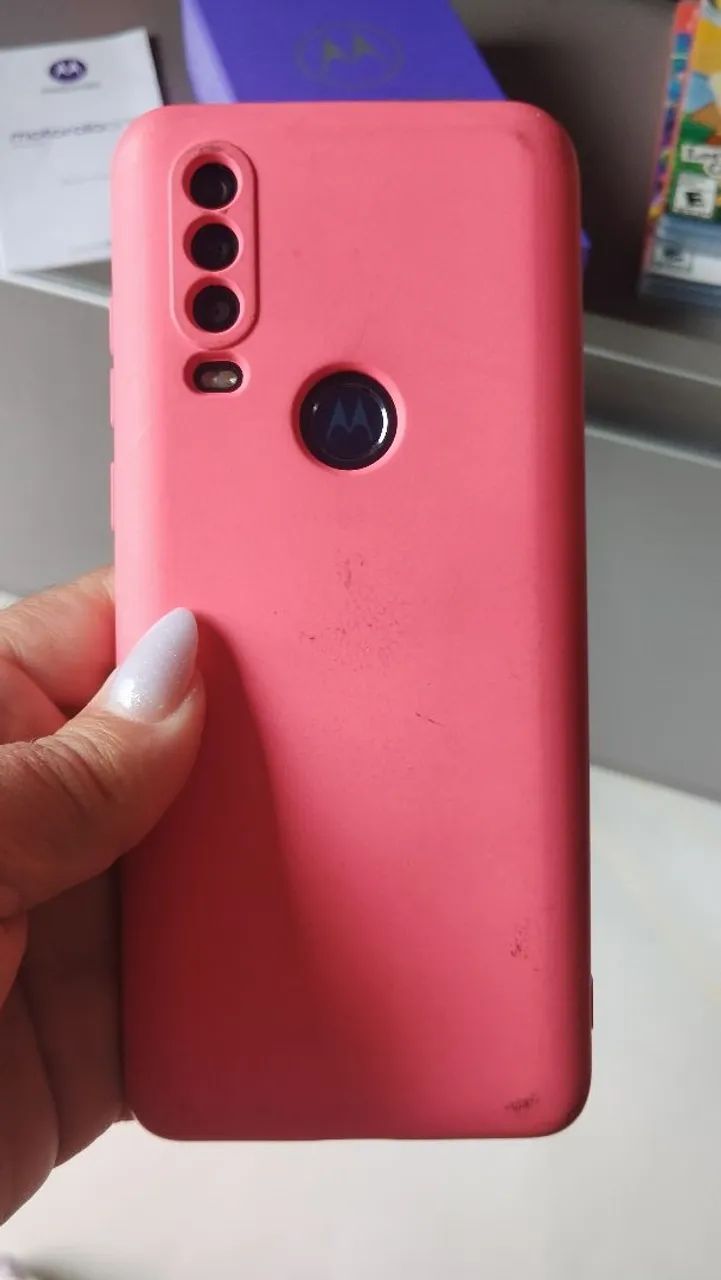 smartphone Motorola One Action acompanhado caixa original  - Foto 5