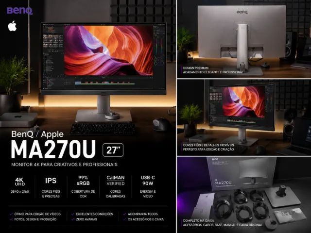 Monitor MA270U Apple/Benq (perfeito para editores) - Foto 2