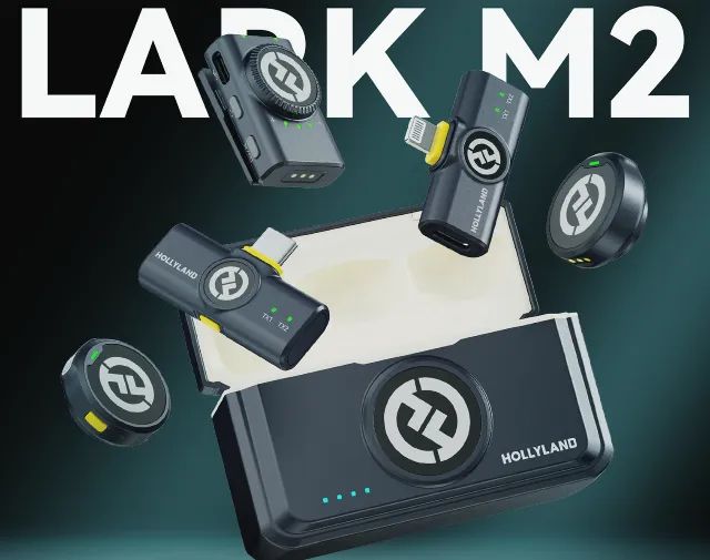 Hollyland Lark M2 Microfone de Lapela sem fio (Lightning + USB-C) - Foto 2
