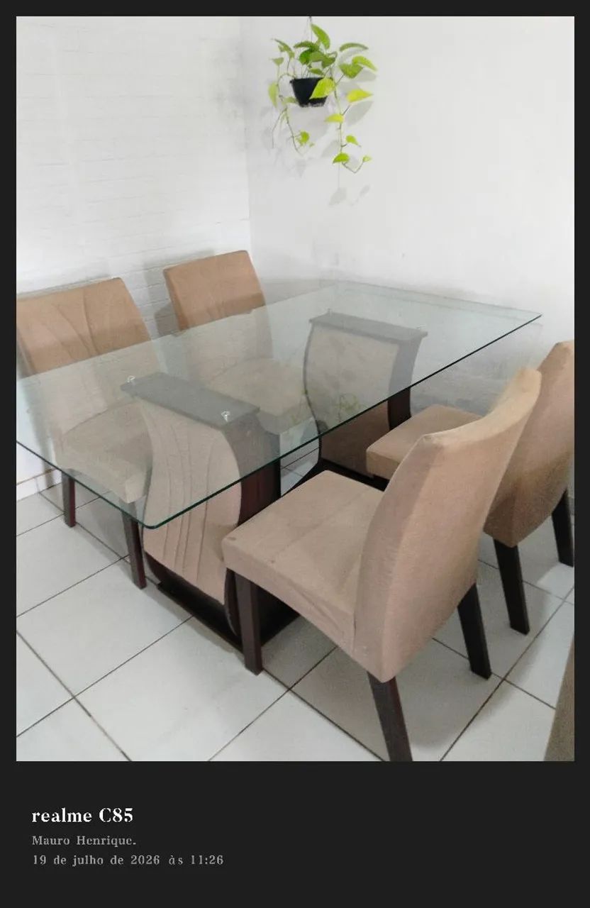 Mesa tampo de vidro - Foto 4