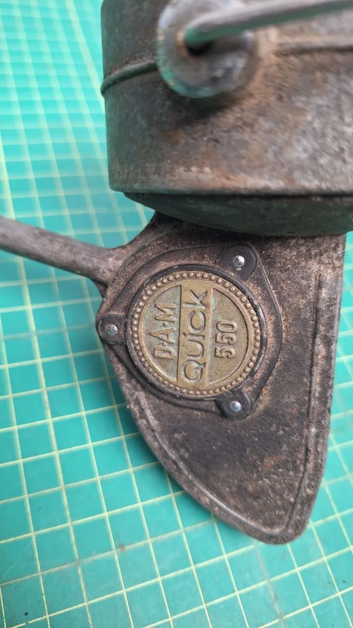 Molinete de pesca gi vintage Dam Quick 550 alemão  - Foto 2