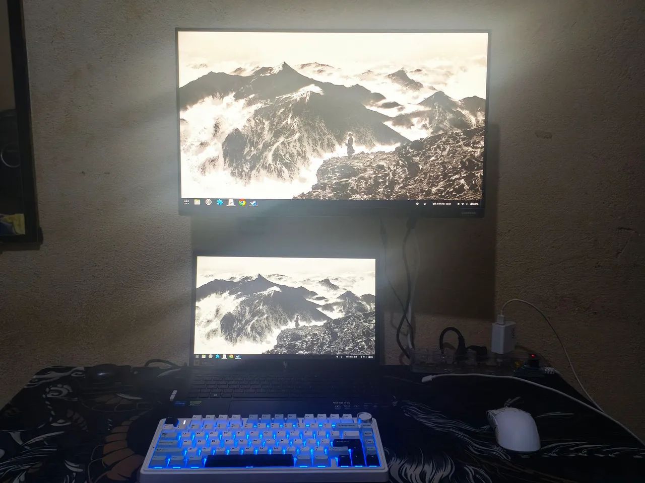 Monitor gamer + braço articulado 