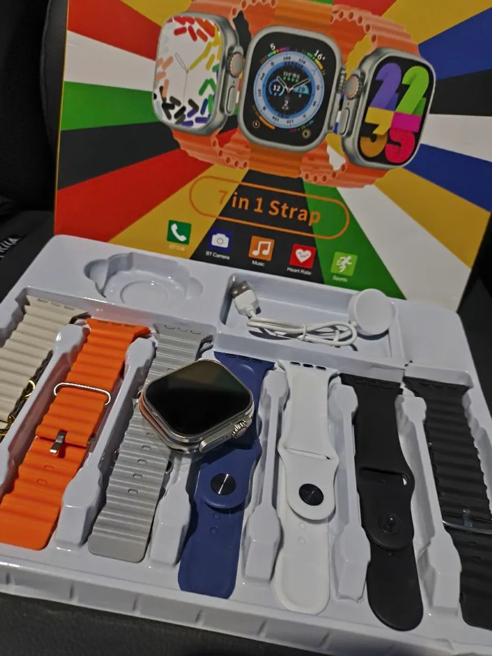 Smartwatch Ultra 7 Pulseiras - Foto 5