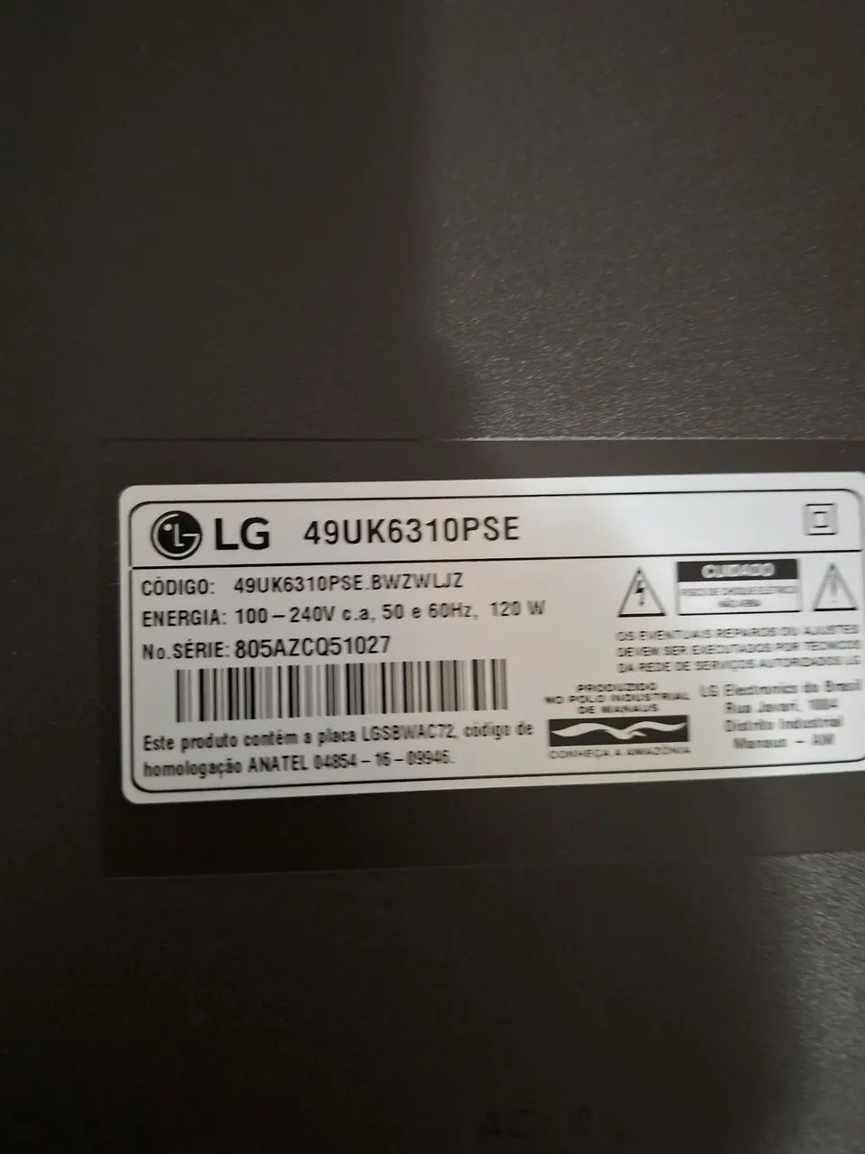 tv lg 49" 4k