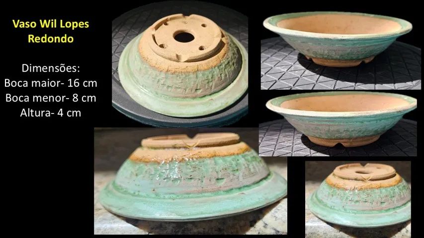 Conjunto 5 Vasos Bonsai Cerâmicos  - Foto 5