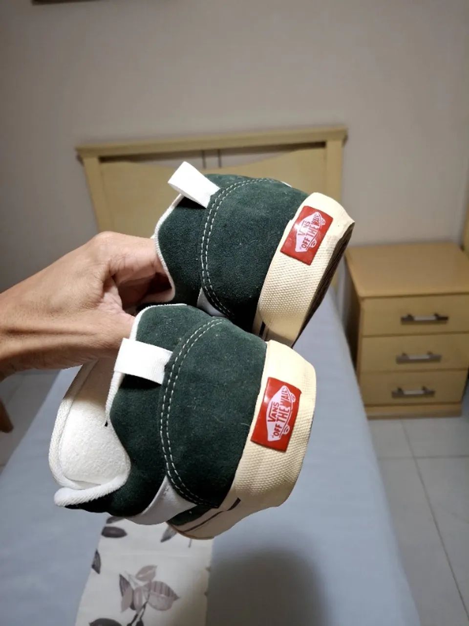 VANS KNU SKOOL VERDE/OFF WHITE 41 - Foto 4