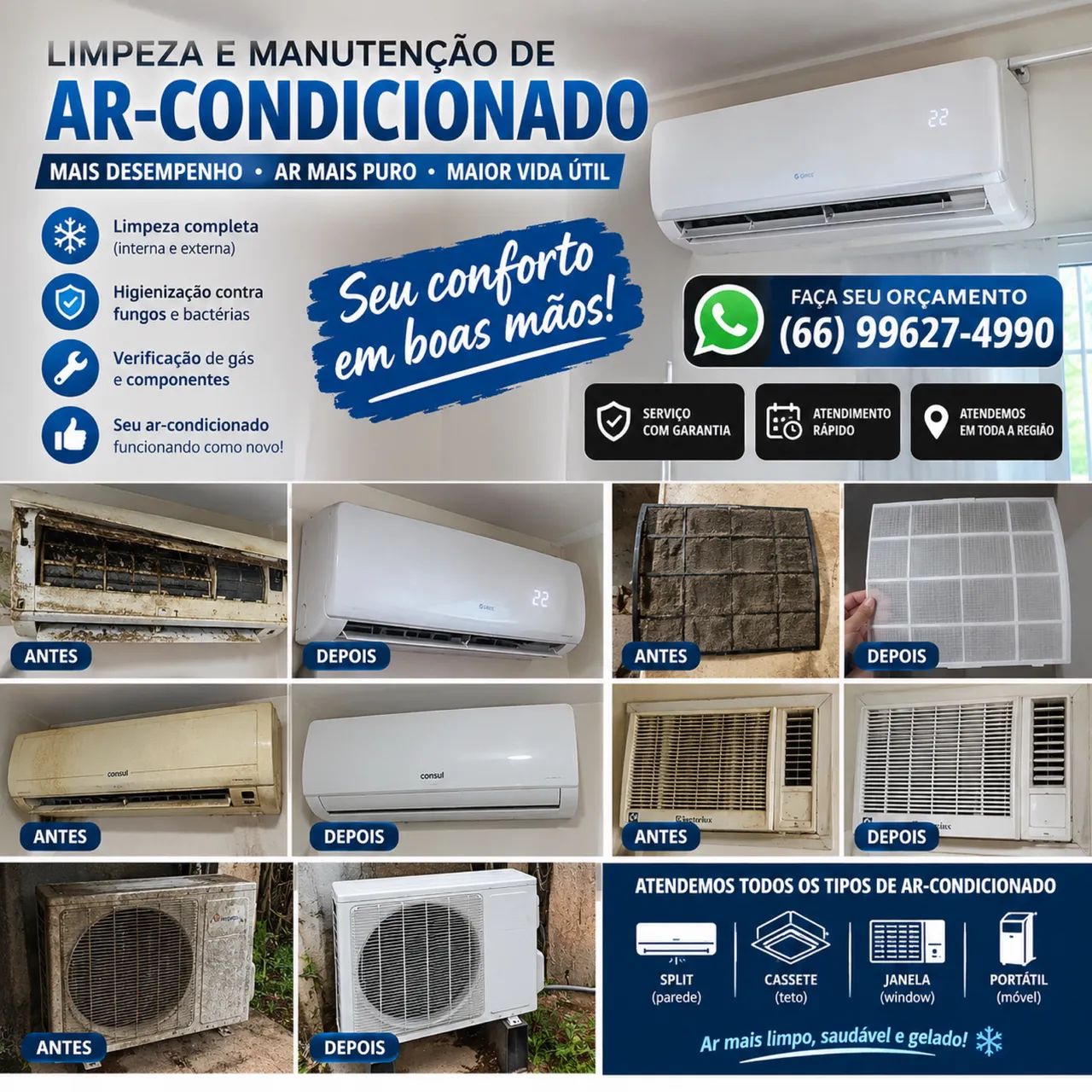Limpeza de Ar Condicionado Split em Goiânia | R$ 119 - Foto 3