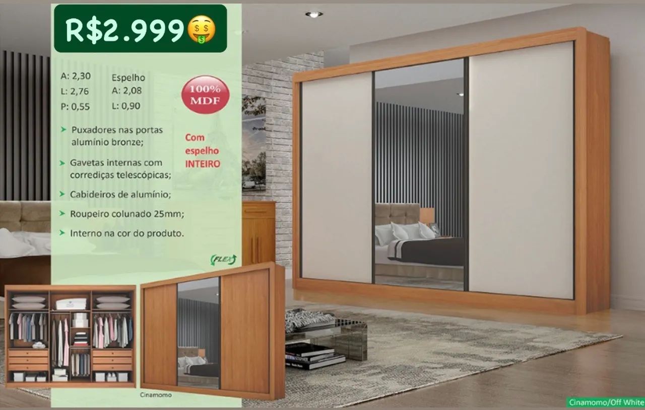 Guarda Roupa Casal Eros