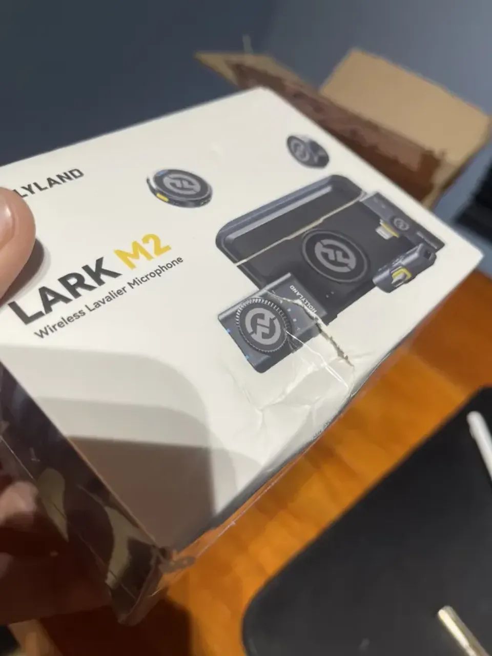 Microfone Hollyland Lark M2 Duo Combo Duplo Para 2 Pessoas USB-C, Lightning e Camera preto - Foto 4