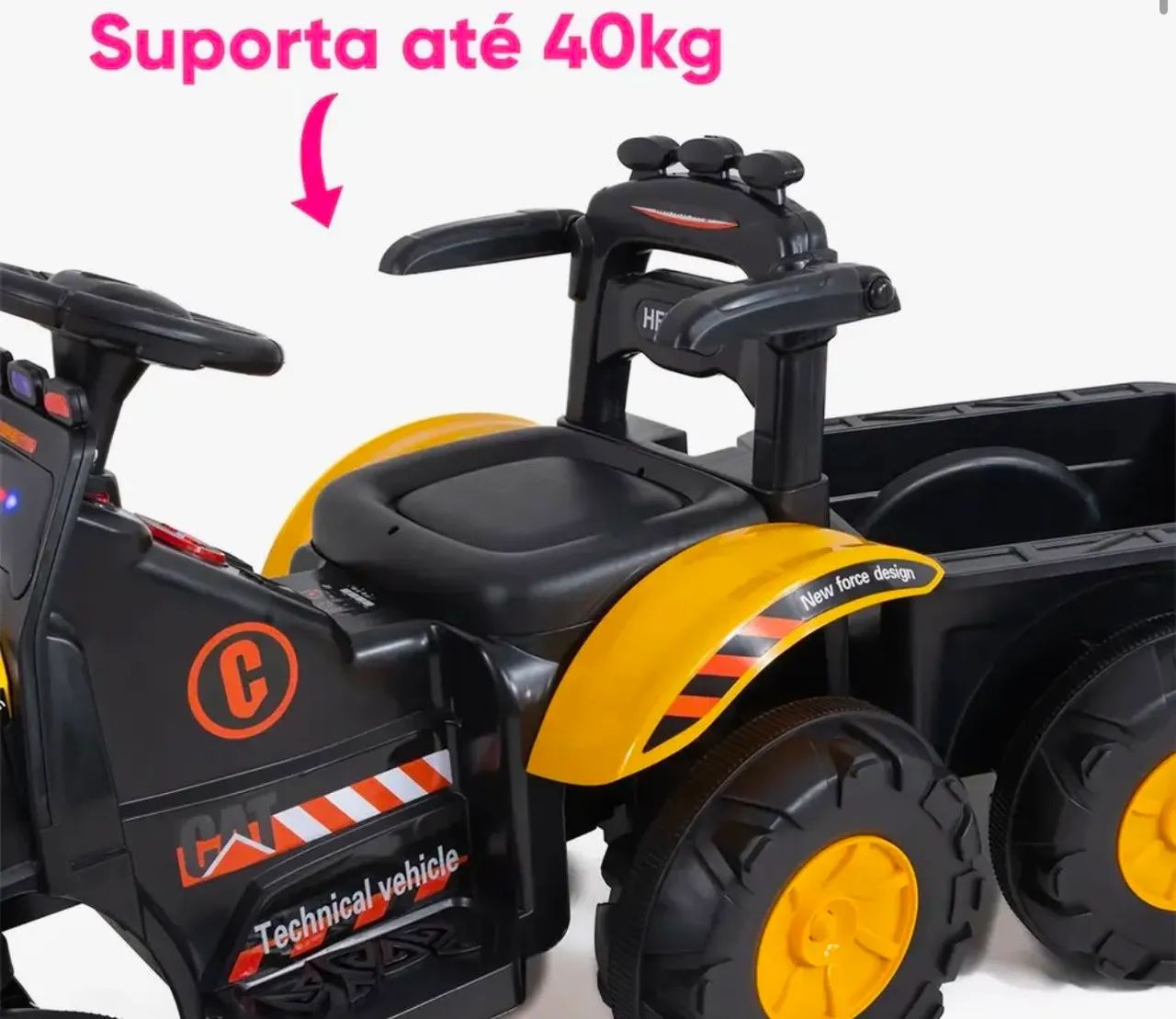 Mini trator elétrico infantil - Foto 3
