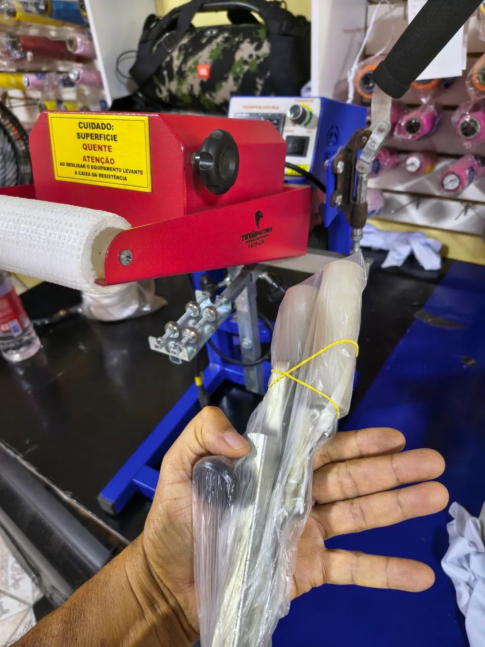 Prensa Térmica Thermo Roller Giro 360º para Transfer Laser - Foto 5