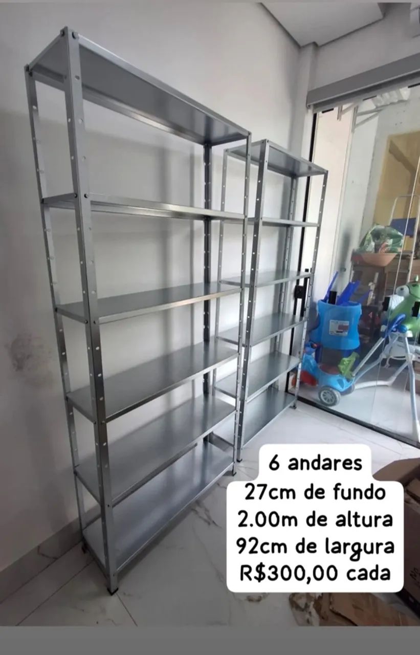 Estantes prateleiras de aço galvanizado  - Foto 3