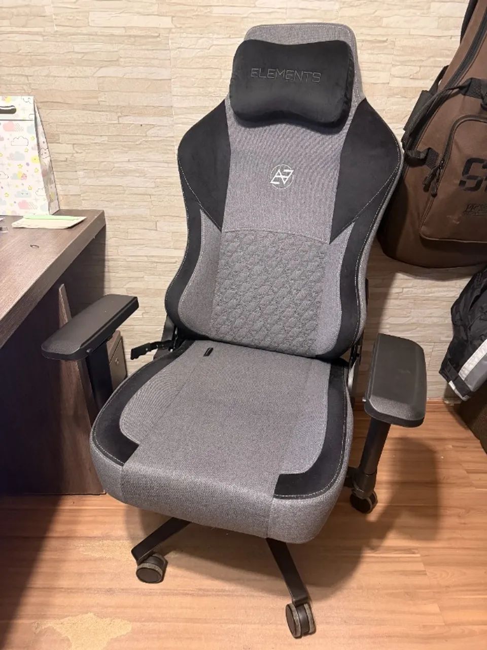 Cadeira Gamer Elements Lunari Fearless - Grey