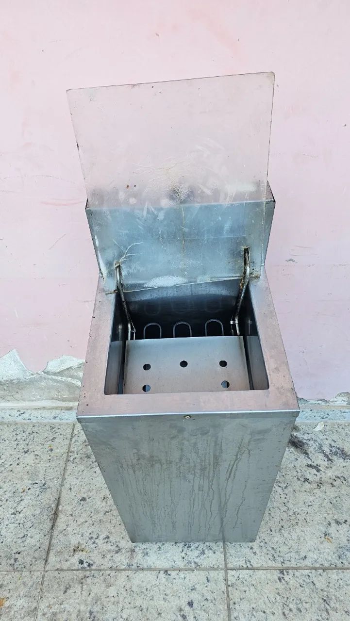 FRITADEIRA ELÉTRICA INDUSTRIAL EM AÇO INOX - Foto 2