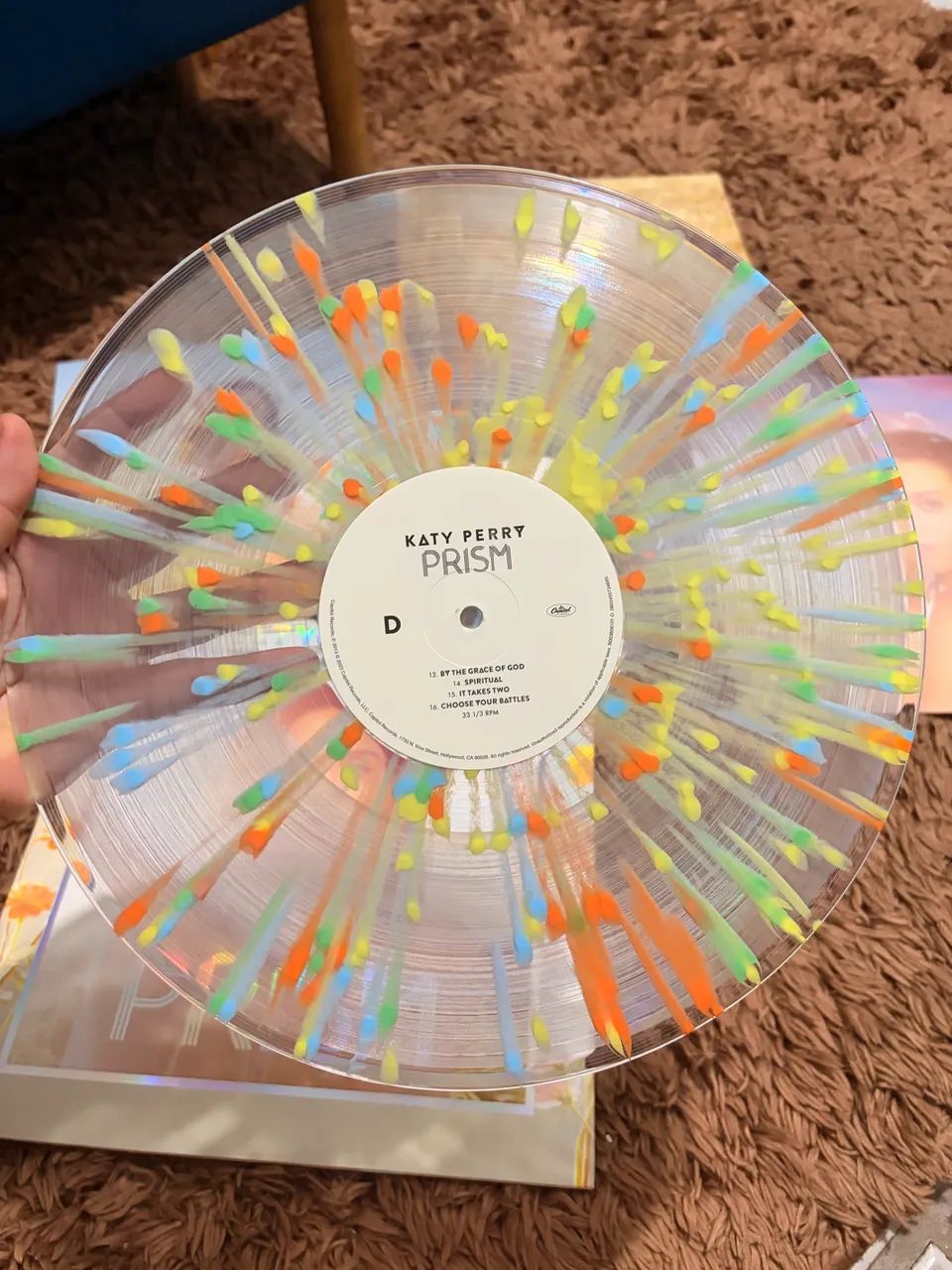DISCO DE VINIL KATY PERRY PRISM LP EDIÇÃO 10 ANOS SPLATTER - Foto 3