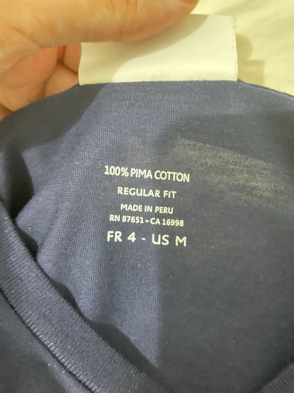 [ORIGINAL] camiseta lacoste regular fit azul - Foto 4