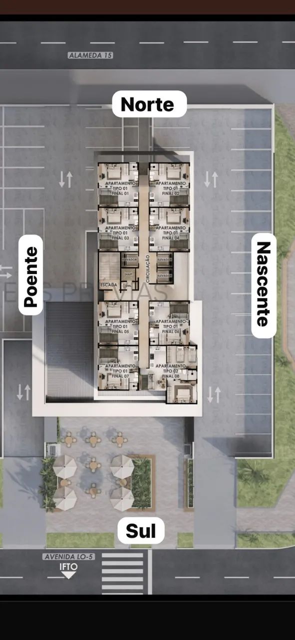 Aptos 1 e 2 Quartos | Sinal a partir de R$ 4 mil | Frente IFTO - Foto 2