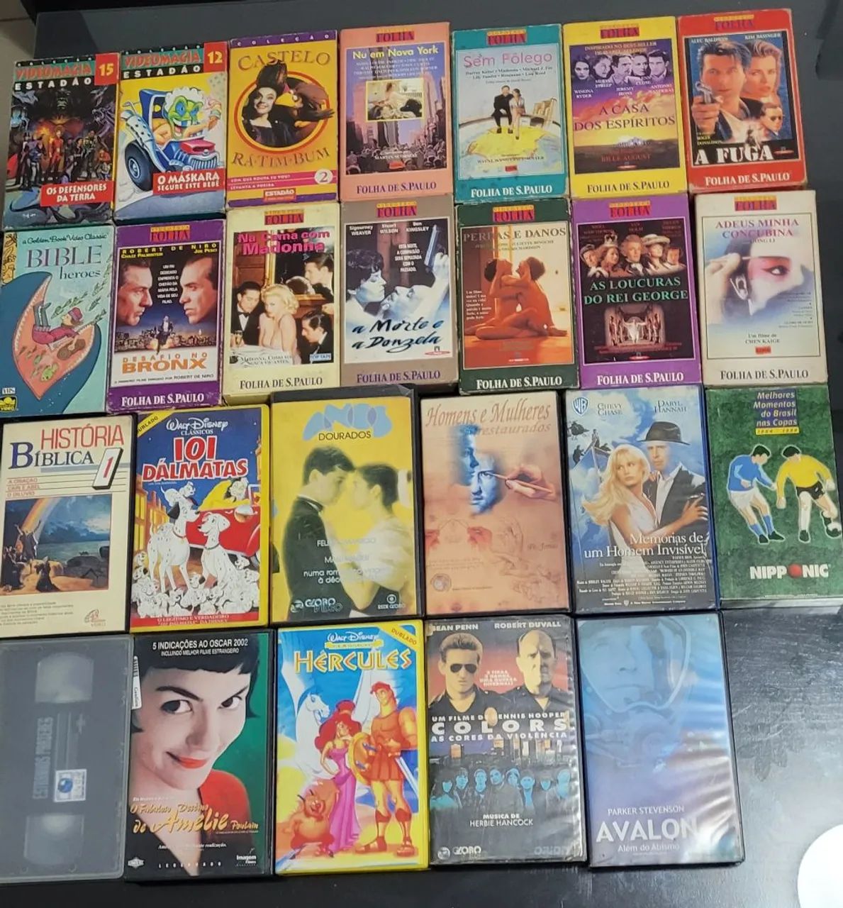 Lote com 25 fitas VHS ( fitas de vídeo)
