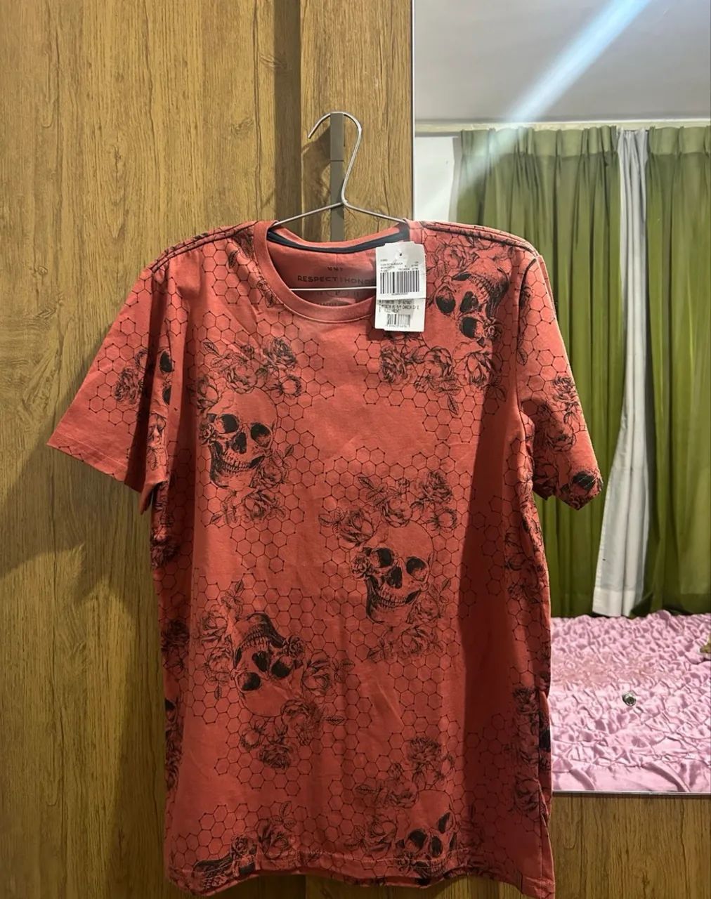 Camisa full print de caveira masculina - Foto 4