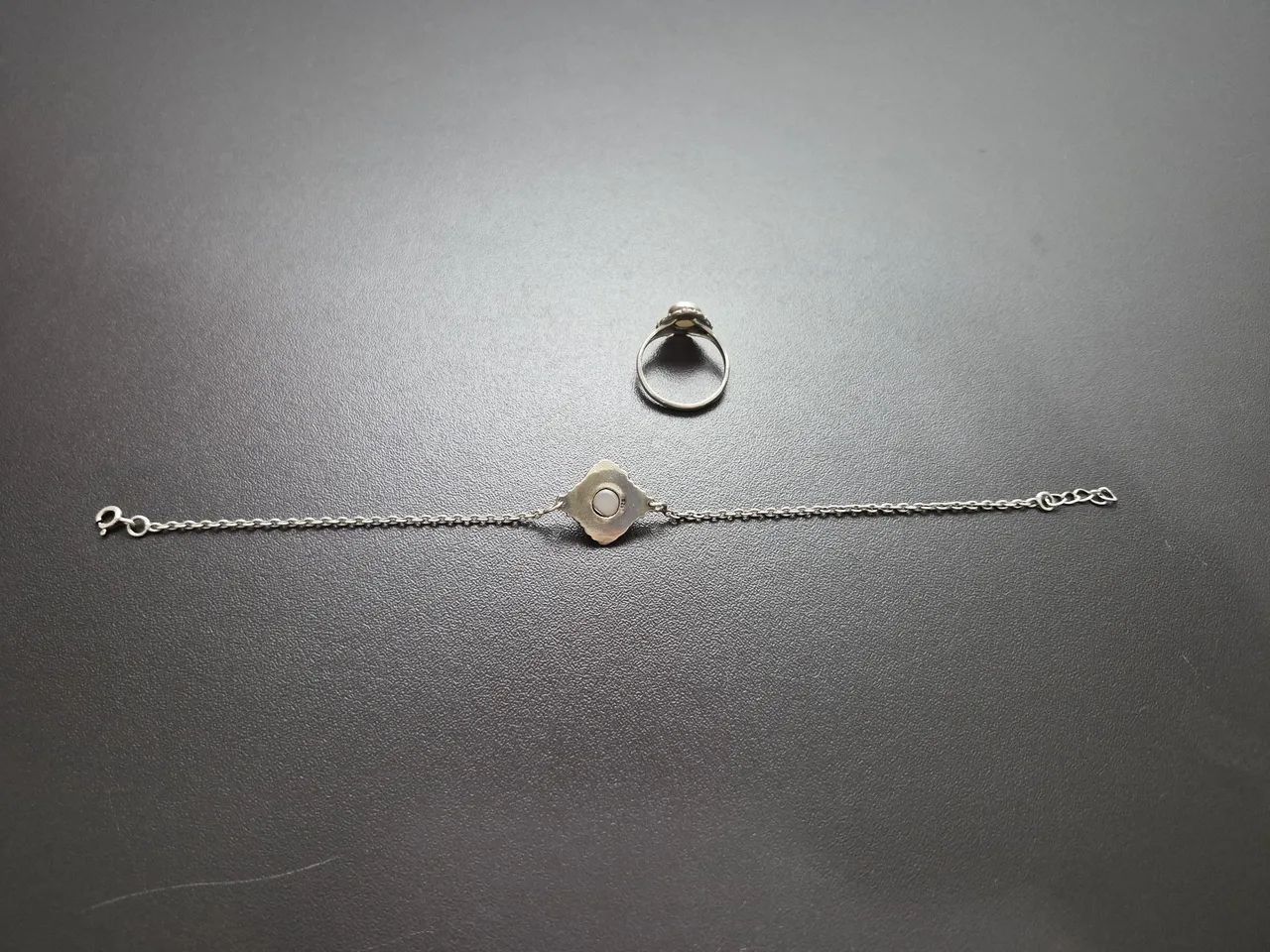 Conjunto de prata 925 com perola - Foto 4