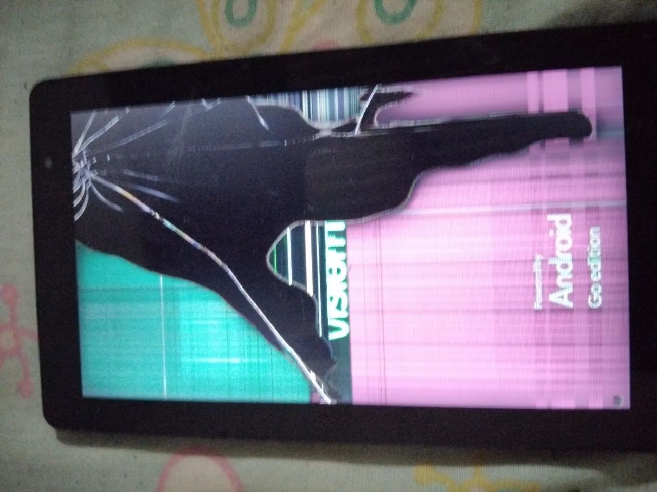 Tablet visio 7 com tela quebrada com apenas 2 meses 