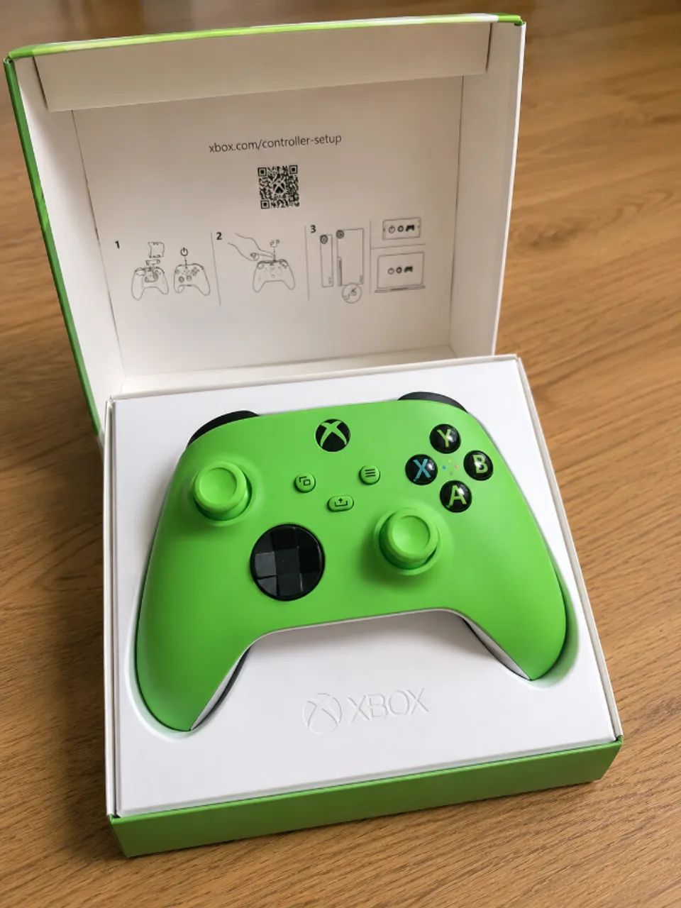 Controle Sem Fio Xbox Original Velocity Green + Pilhas Inclusas | Series X/S, One e PC - Foto 4