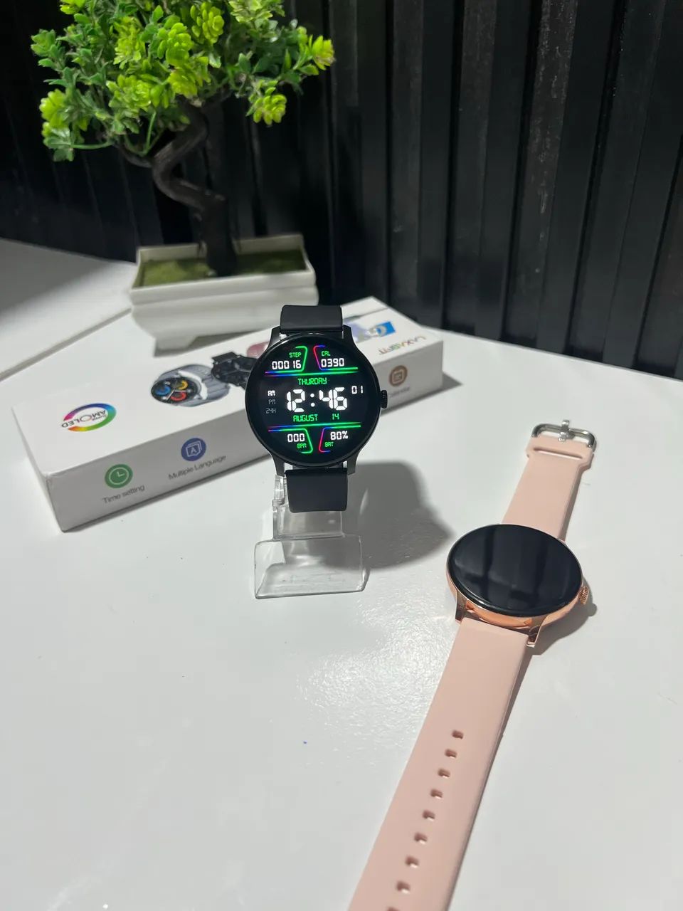 Smartwatch redondo gt2 faz e recebe chamada  - Foto 3