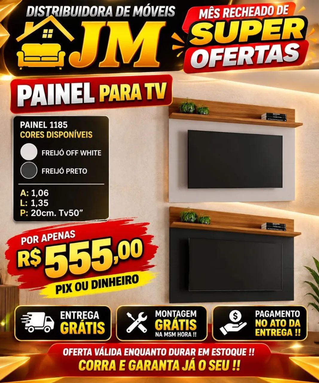 Painel para tv  - Foto 5