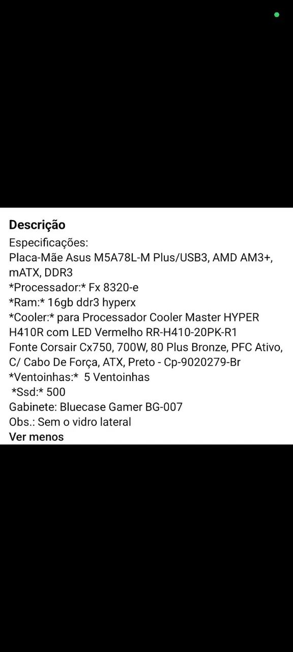 Vendo Pc gamer 