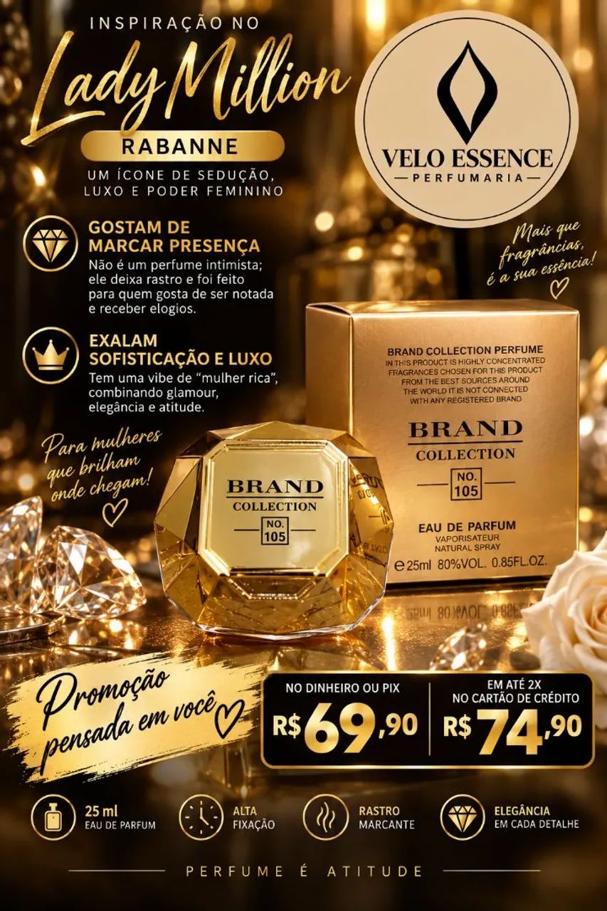 Perfume árabes Arábic 25 ml e perfumes Brand collection 25 ml - Foto 4