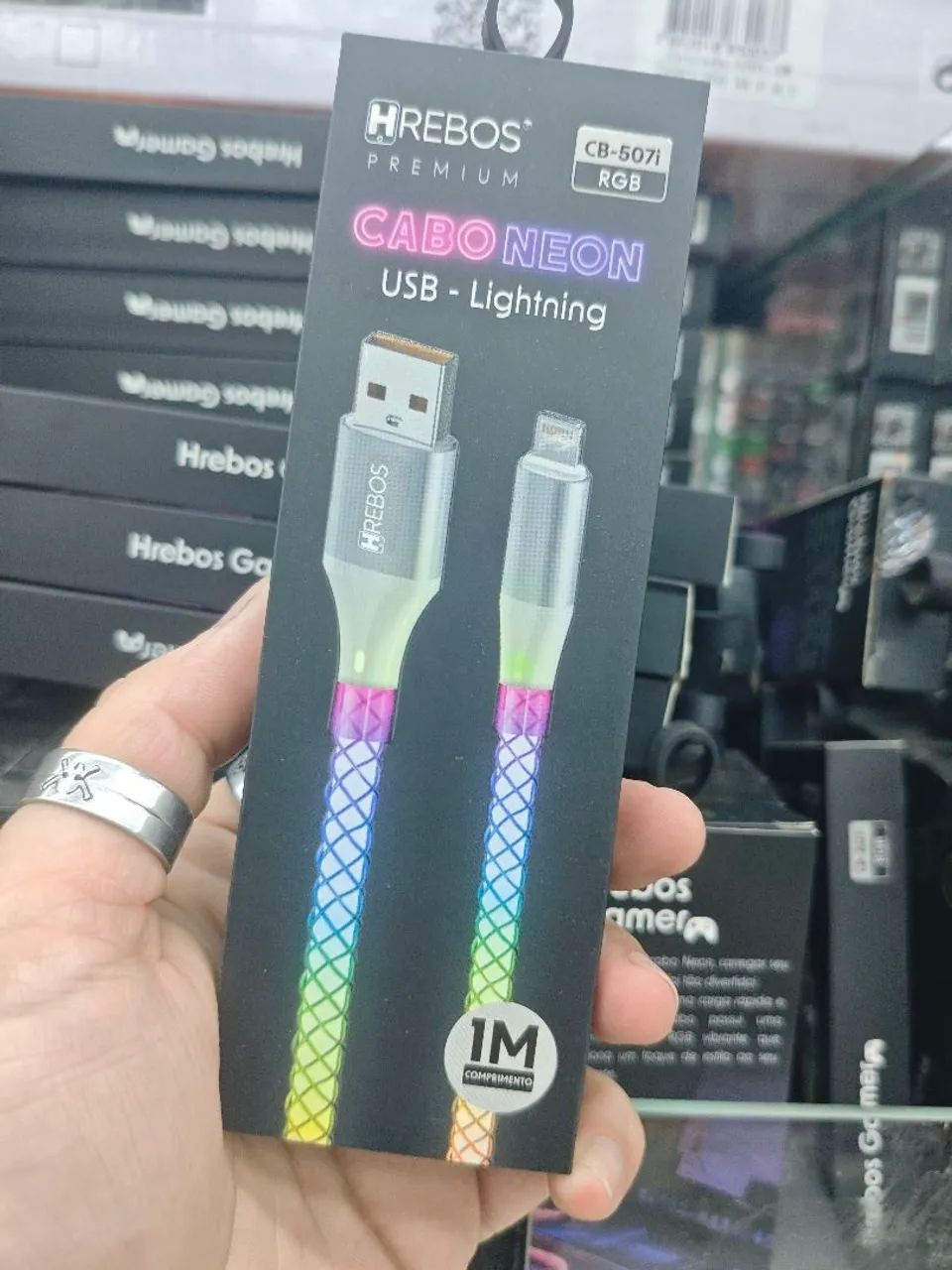 Cabo Neon USB / Lightning - 1 Metro