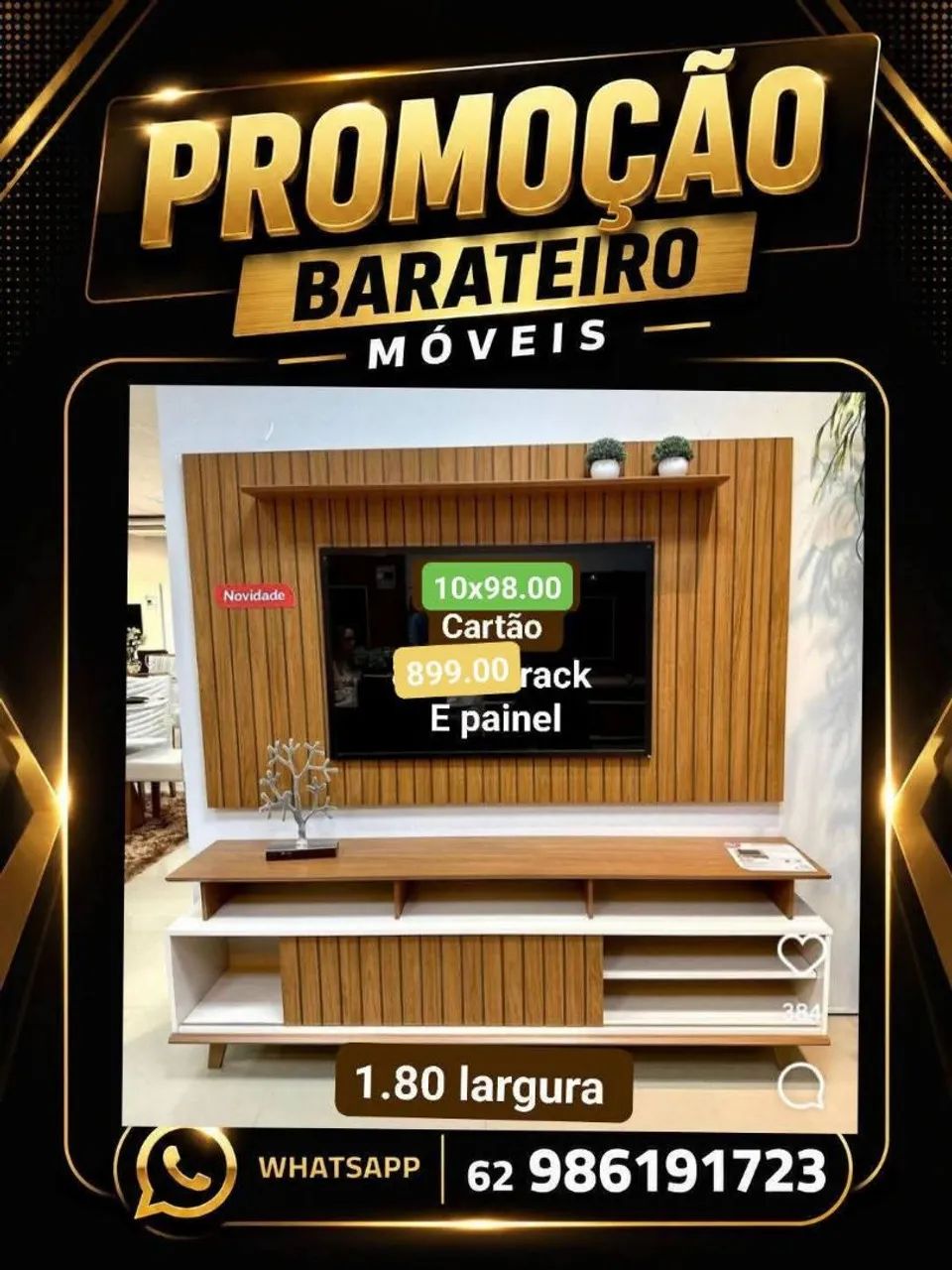 Painel e rack promocional 