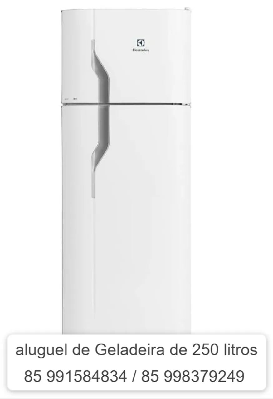 Aluguel de geladeira 250 litros branca