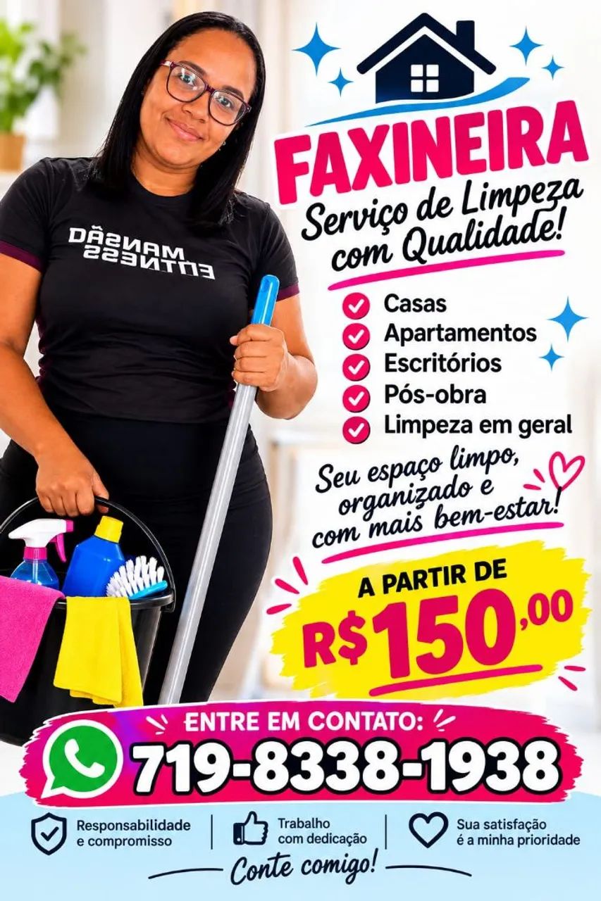 Faço faxina 