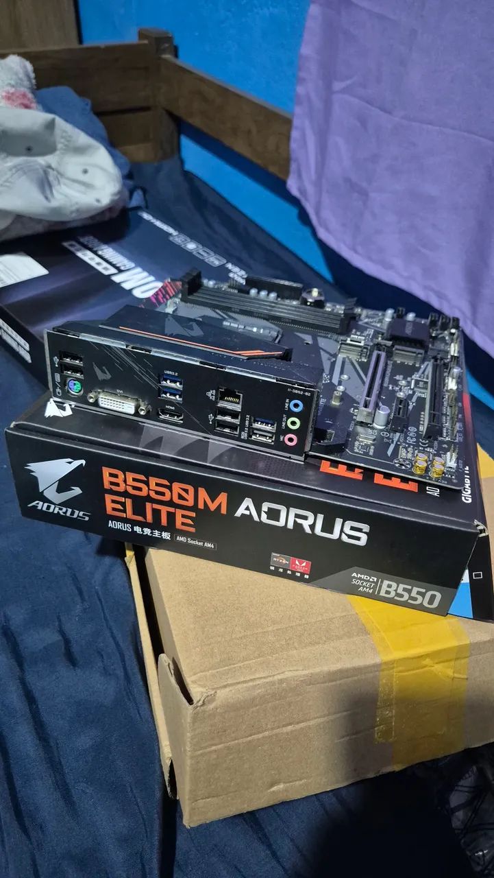 Placa mãe b550m Aorus Elite - Foto 2