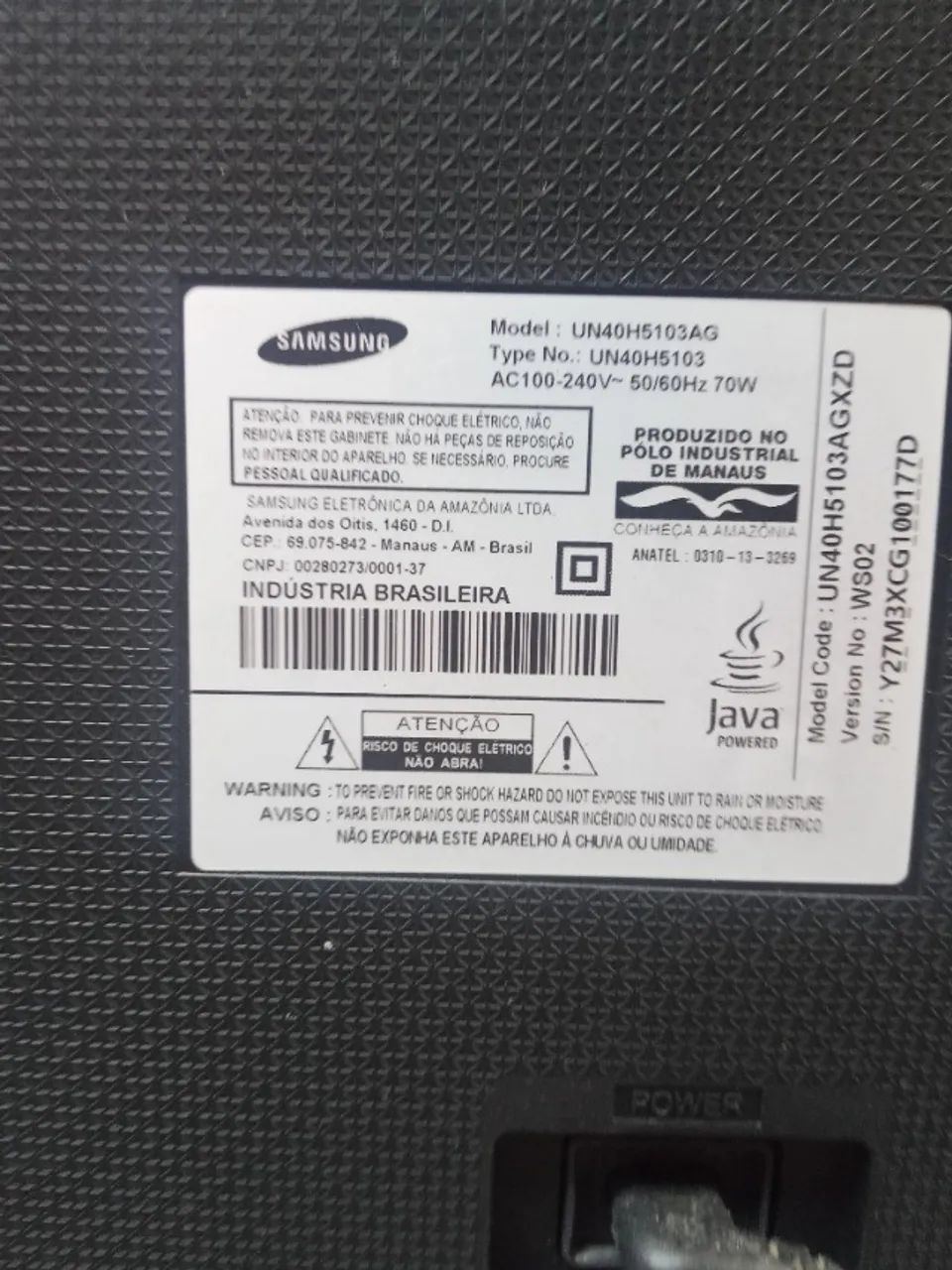 TV 40" SAMSUNG
