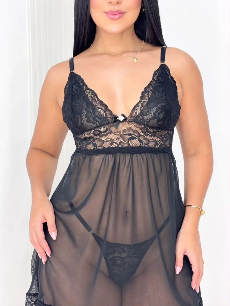 Lingerie Sexy Camisola Paris - Foto 4