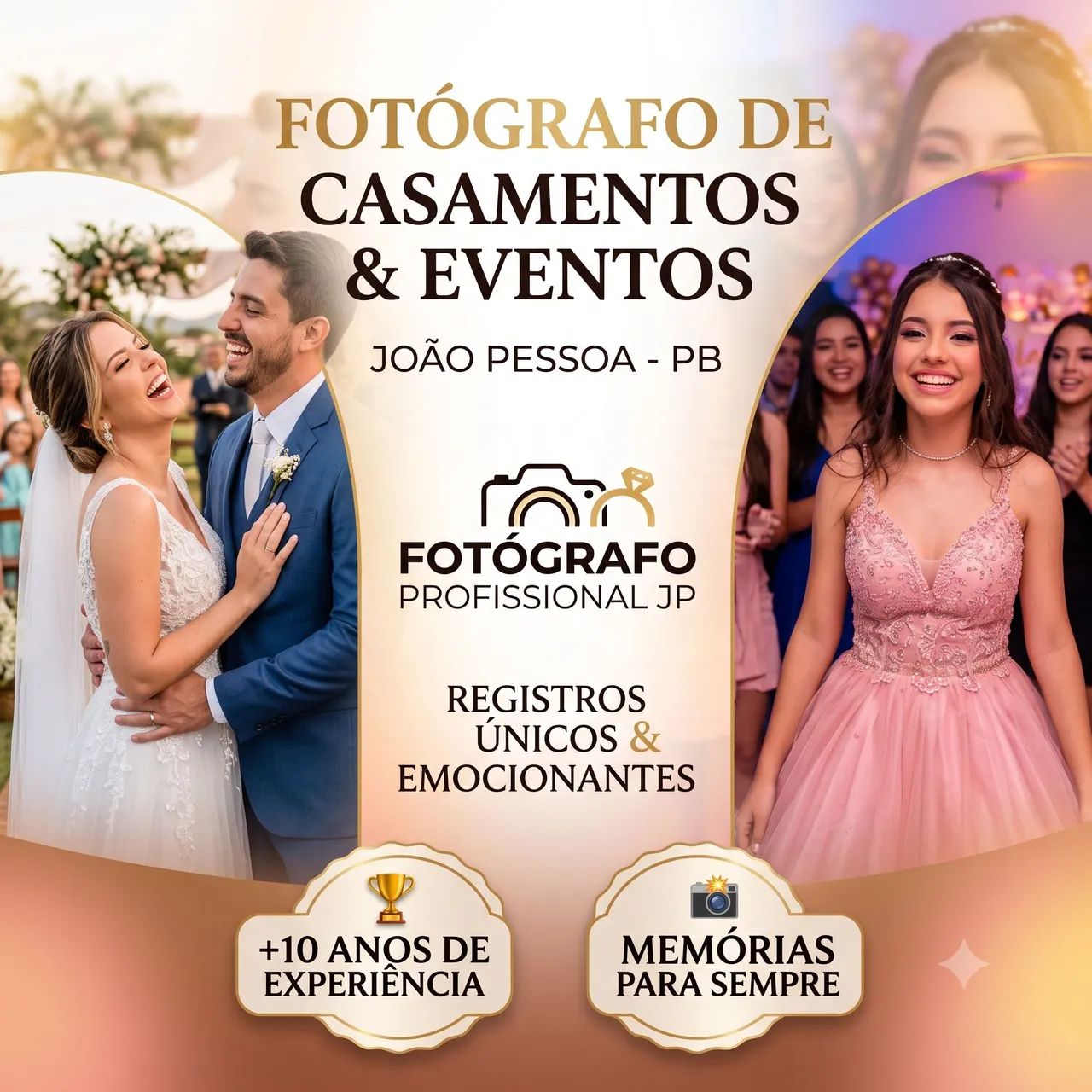 Fotógrafo de Casamento e 15 Anos Profissional em João Pessoa PB. 