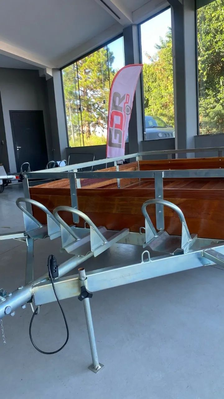 Carretinha 2,00 x 1,40 Reforçada 550kg - Nova com Nota e Doc p/ Emplacar - Foto 2
