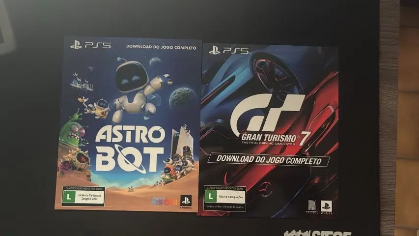 Código Digital PS5 Astro Bot e GT7 
