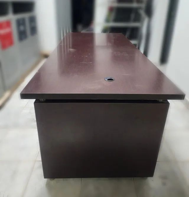 Mesa de Reunião - Mesa de Escritório Mogno GRANDE - Foto 2