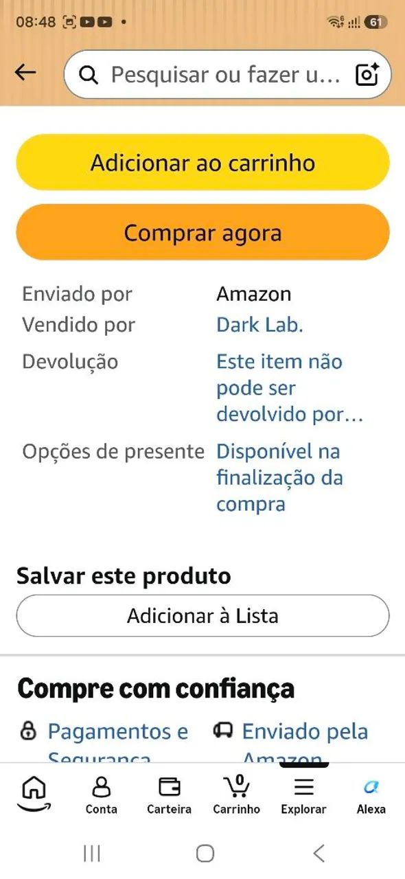 2 pacotes de proteina Dark Lab - Foto 3