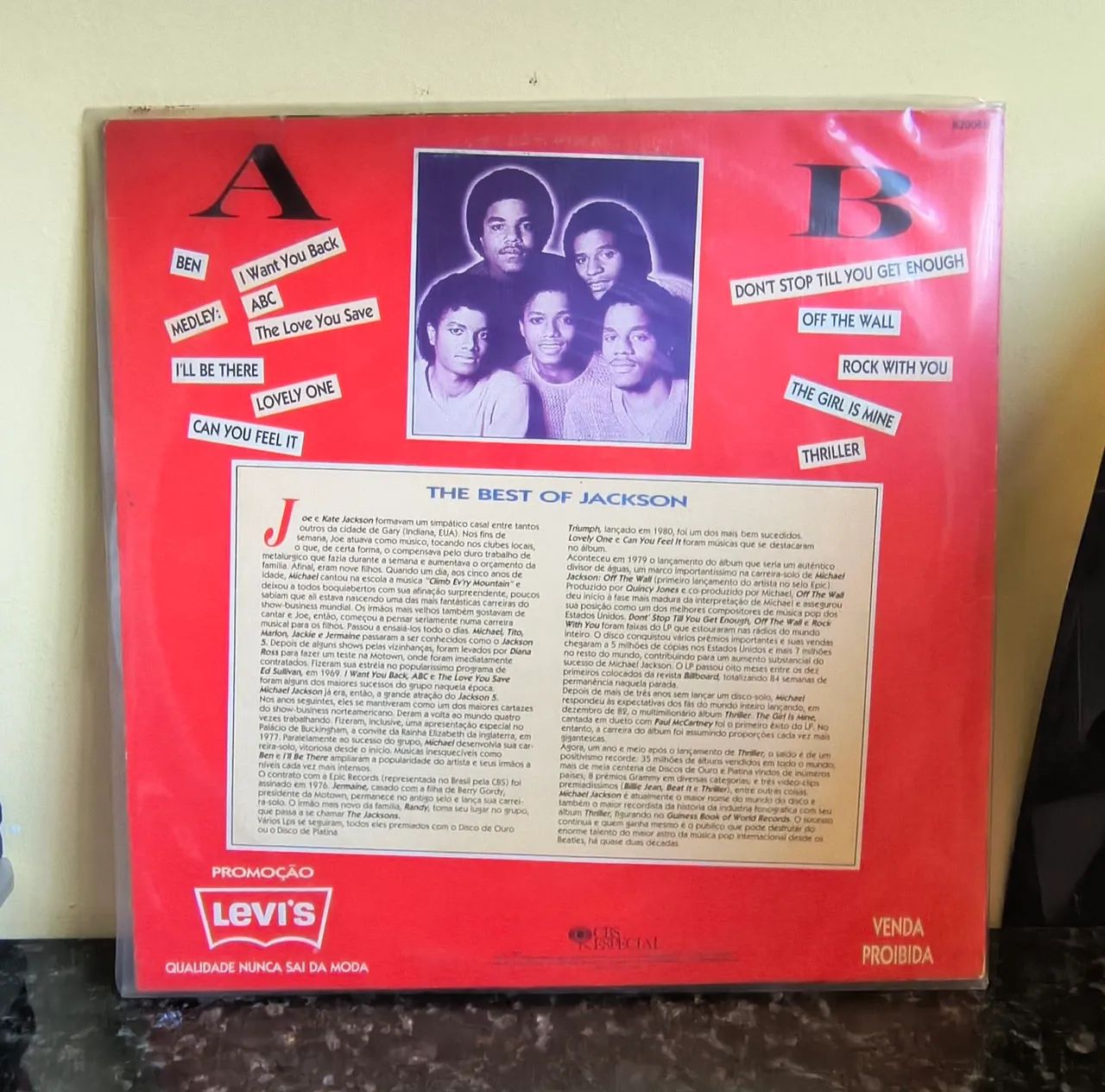 LP Vinil The Best Of Jackson five Com Michael Jackson  - Foto 2