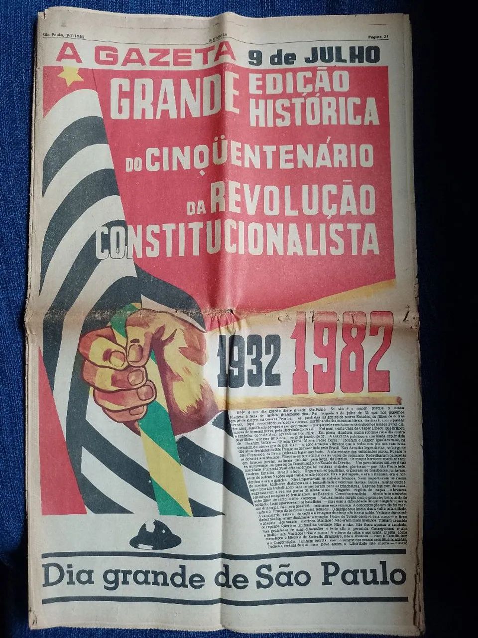 Journal Raro! Revoluçao Constitucionalista de 1932