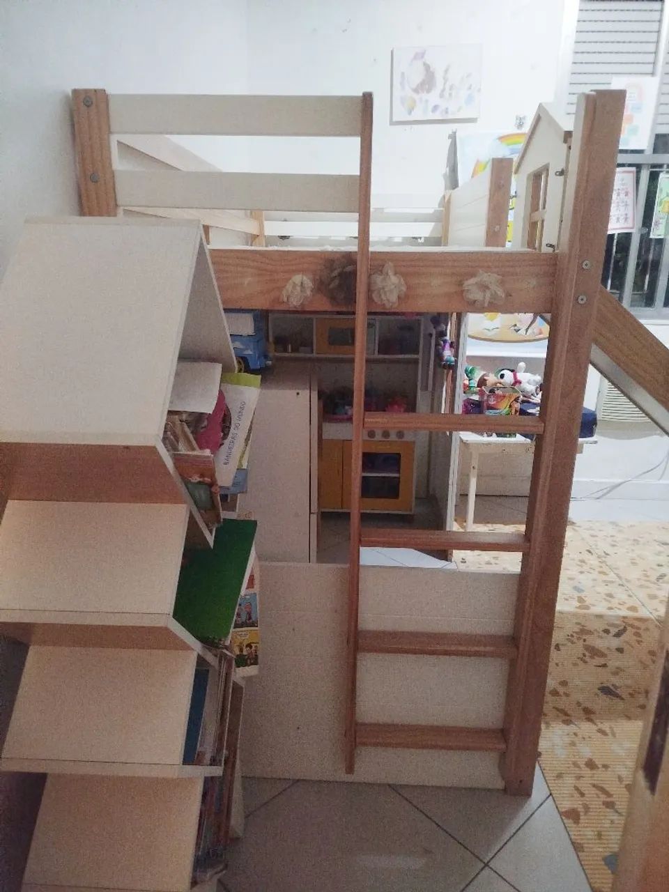 Cama solteiro alta casinha  - Foto 3