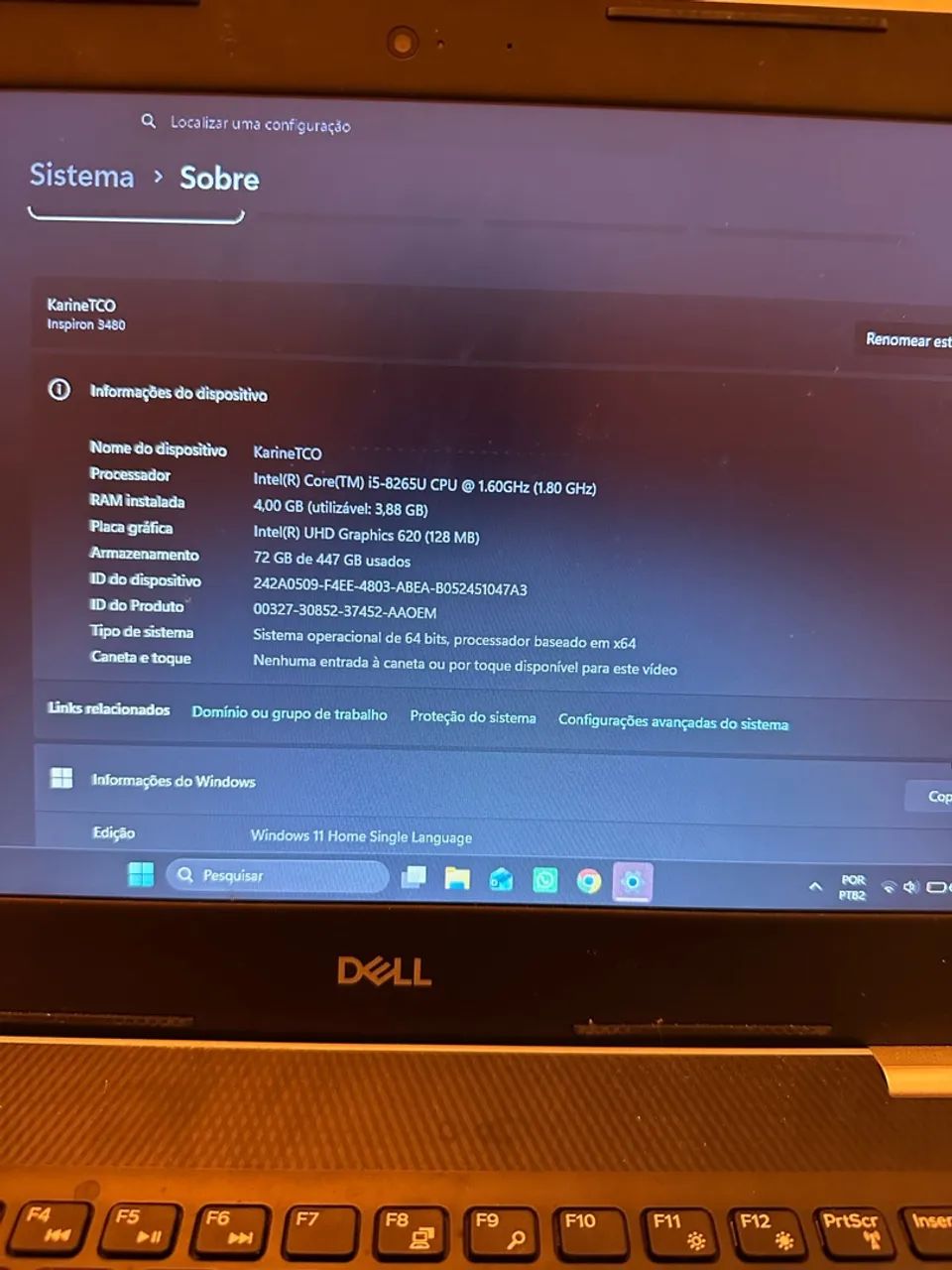 Notebook Dell i5 8* - Foto 2