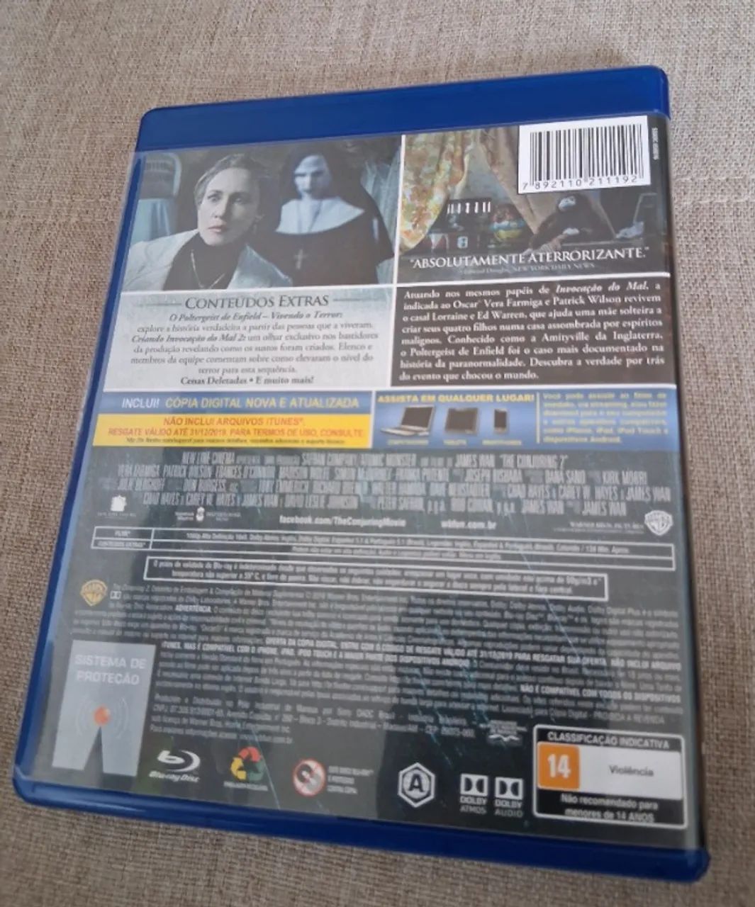Kit 2 Blu- Rays Invocação do Mal 1 e 2 - Original - Foto 5
